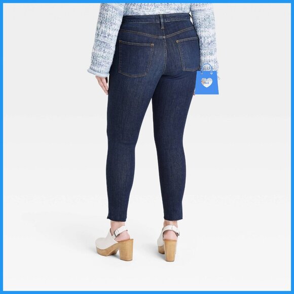 Size 10 - Womens High-Rise Skinny Jeans - Universal Thread - Dark Wash - Picture 11 of 11